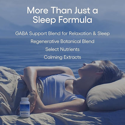 EcoNugenics ecoSleep: Sleep Aid with GABA Support Blend, Magnesium, L-Theanine, Niacin – Helps Promote Deep Sleep, Healthy Circadian Rhythms, Relaxation, Calm – Supplement for Adults, 60 Capsules