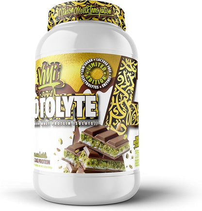 VMI Sports | ProtoLyte Whey Isolate Protein Powder | Low Calorie Whey for Weight Loss and Muscle Gain | Digestive Enzymes | Non-GMO (1.6 Lbs, Dubai Chocolate)