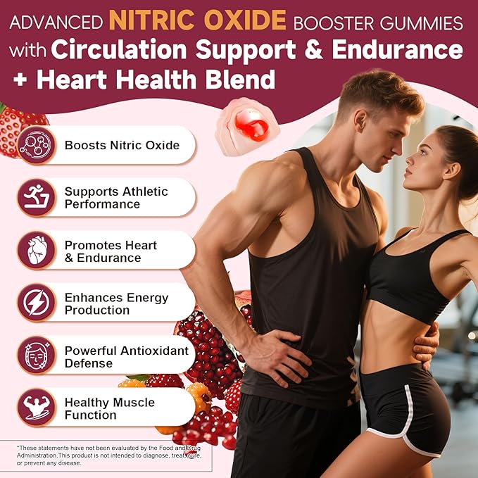 Totaria Beet Root Gummies - Beetroot Supplement with Grape Seed, Pomegranate, Vitamin C, B12 & B3 - Nitric Oxide Gummies for Heart, Energy, Muscle & Circulation Support Vegan, Non-GMO, Sugar Free
