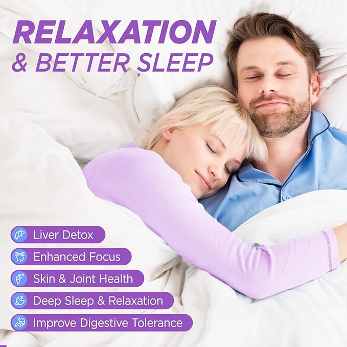 duwhot Glycine Gummies, 3g(3000 mg) Glycine Supplements for Sleep, Detox, Relax, Nerve Support, Blueberry Flavor, Sugar-Free, Vegan, Non-GMO, Gluten-Free, 120 Ct.