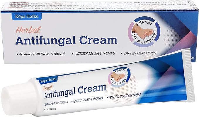 Seborrheic Dermatitis & Folliculitis Antifungal Cream: Suitable for Scalp & Body, Supports Perioral Dermatitis, Back Fungal Acne, Ringworm, Athlete’s Foot & Jock Itch, 1 oz