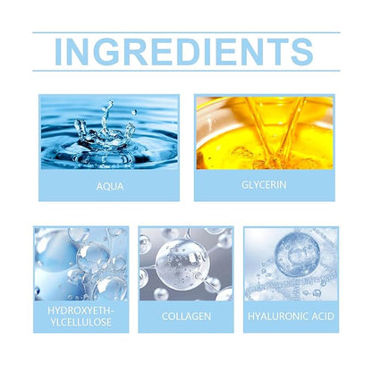 30PCS Ultra Hydrating Serum 3% - Hyaluronic Acid Smoother Face Serum, Enriched Hyaluronic Acid, Collagen, Vitamin E Moisturizing, Plump, Fine Lines, Wrinkles, Repair for All Skin