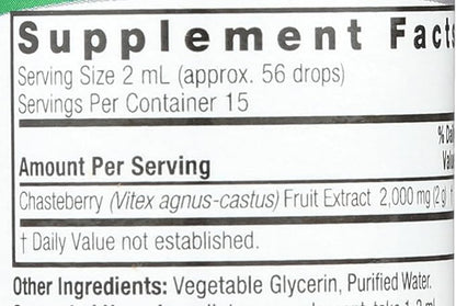 Nature's Answer Vitex Berry | Supports Healthy Female Hormonal Balance | Alcohol-Free, Gluten-Free, Kosher Certified & No Preservatives 1oz