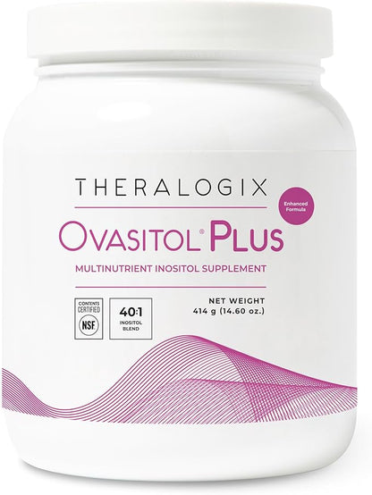 Theralogix Ovasitol Plus Canister Metabolic Health Supplement - Myo-Inositol & D-Chiro Inositol+Chromium Picolinate+Alpha-lactalbumin & Vitamin D