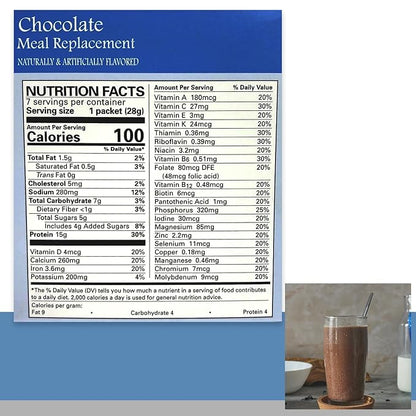 BestMed Chocolate Pudding & Shake Mix – Low Carb, Low Sugar, Low Calorie, Gluten Free, Keto Friendly Meal Replacement (7 Count)