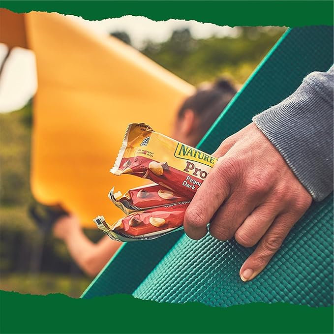 Nature Valley Protein Bars, Gluten Free Chewy Granola Snack Bars, 10g Protein, Peanut Butter Dark Chocolate, Salted Caramel Nut, Peanut Almond Dark Chocolate, 21.3 oz Box, 15 Count (Pack of 2)