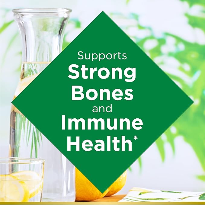Nature's Bounty Vitamin D3, Immune and Bone Support, 5000IU, Rapid Release Softgels, 150 Ct (Pack of 2)