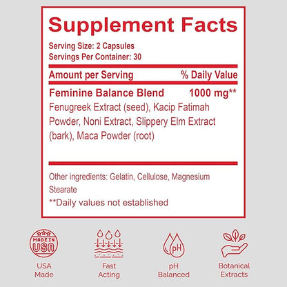 Vaginal Tightening Pills – Feminine Support Supplement for Tone, Moisture & Intimate Wellness – V Rejuvenation & Odor Control with Herbal Extracts – Made in USA