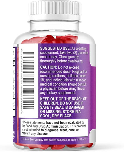 Menopause Supplement for Women - Complete Multi-Benefit Menopause Relief Gummy for Mild Hot Flashes & Night Sweats, Natural Balance & Energy Support, Menopausal Vitamins, Gluten Free - 60 Gummies