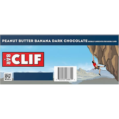CLIF BAR - Energy Protein Bars - Peanut Butter Banana with Dark Chocolate - Made with Organic Oats - Energy Bars - Non-GMO - (10 Pack)