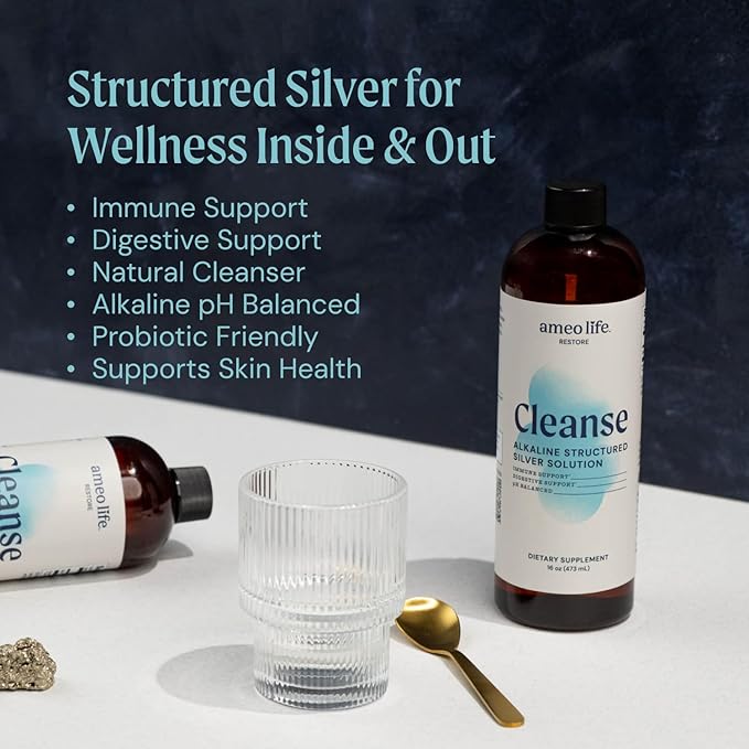 Colloidal Silver Liquid with 30ppm Colloidal Silver pH Balanced for Daily Immune and Gut Support 16 oz (16.00 Fl Oz (Pack of 2))