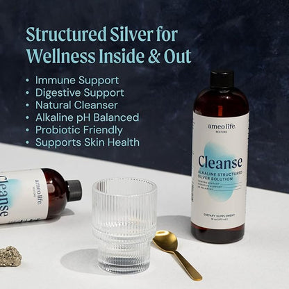 Colloidal Silver Liquid with 30ppm Colloidal Silver pH Balanced for Daily Immune and Gut Support 16 oz (16.00 Fl Oz (Pack of 2))