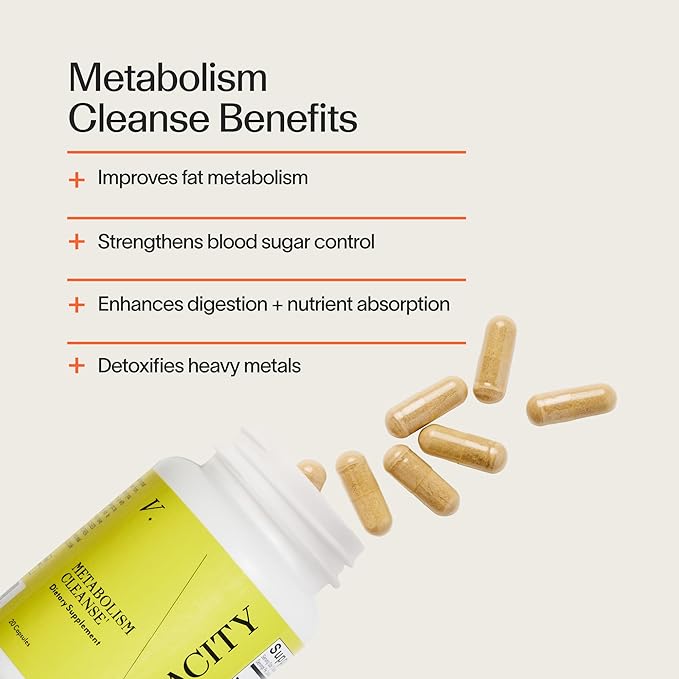 Veracity Metabolism Cleanse - 10 Day Liver Detox, Improves Fat Digestion, Optimizes Metabolism - Helps Regulate Hormones - Toxin Free, Gluten Free, Vegan