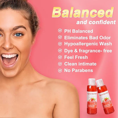 Feminine Wash & Yoni Oil & Yoni Soap Set for Women, Yoni Wash for Vaginal Ph Balance Remove Odor, 1 Fl.Oz Moisturizing Feminine Oil & 5.07 Fl.Oz Body Wash & 3.53 Oz Soap Bar