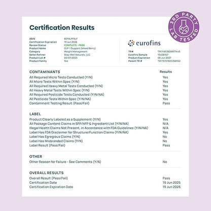 GLP-1 Supplement | Natural GLP-1 Production | GLP 1 Booster Drink Mix to Control Appetite and Cravings | Great Tasting Metabolic Support - Yerba Mate, Garcinia Cambogia, Berberine [Mixed Berry]