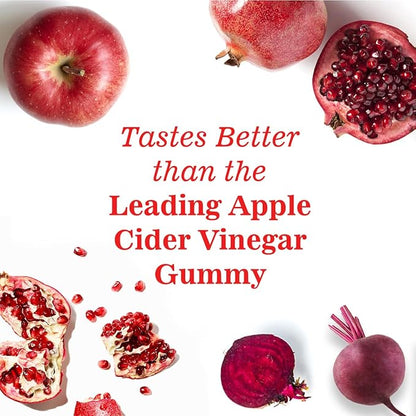 Apple Cider Vinegar Gummies, Metabolism Gummy with 1000mg AVC & Vitamin B6 Vitamin B12, ACV Gummies for Metabolism, Digestion, Detox, Gut & Immune Health, 60 Counts