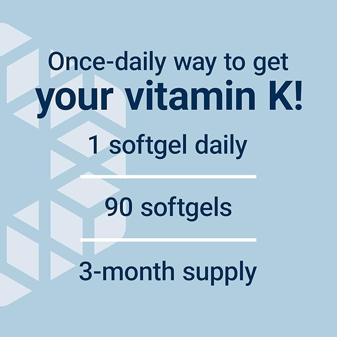 Life Extension Super K, Vitamin K Supplement, 2000 Mcg Vitamin-K and 1180 Mcg Vitamin K2, Heart Health, Once-Daily, 90 Softgels (Pack of 2)