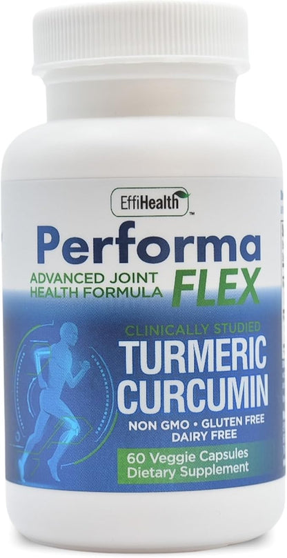 Joint Support Supplement with Meriva, Turmeric Curcumin, Tart Cherry & Ginger – Ultra High Absorption – Support for Joint Mobility, Joint & Cartilage Health – 60 Capsules