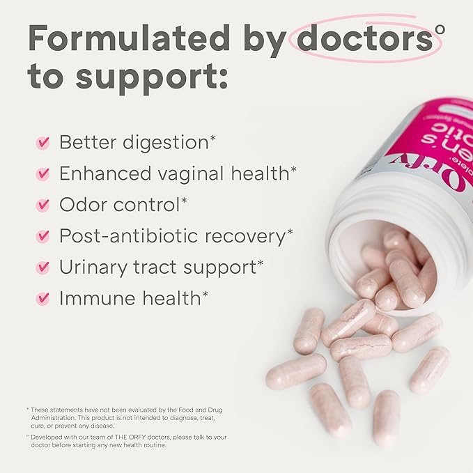 Complete Probiotics for Women - Vaginal, UT, Digestive & Immune Health - 60 Billion CFU, 16 Strains, Prebiotics and Probiotics for Women pH Balance Healthy Vaginal Odor - Once Daily