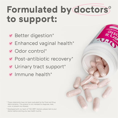 Complete Probiotics for Women - Vaginal, UT, Digestive & Immune Health - 60 Billion CFU, 16 Strains, Prebiotics and Probiotics for Women pH Balance Healthy Vaginal Odor - Once Daily