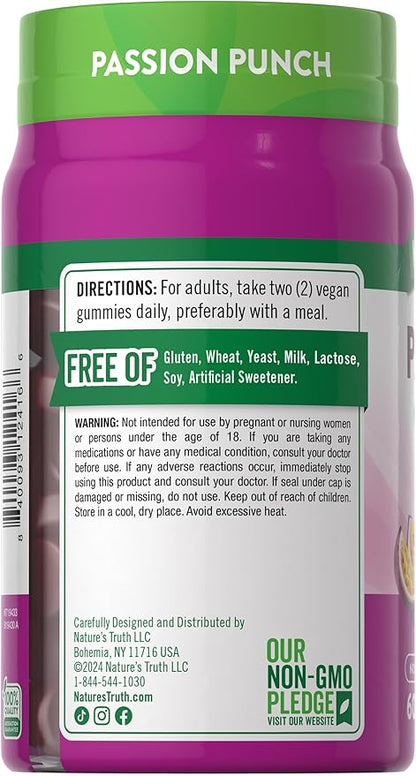 Nature's Truth Passion Gummies | Horny Goat Weed with Maca for Women | 60 Count | Passion Punch Flavor | Vegan, Non-GMO & Gluten Free