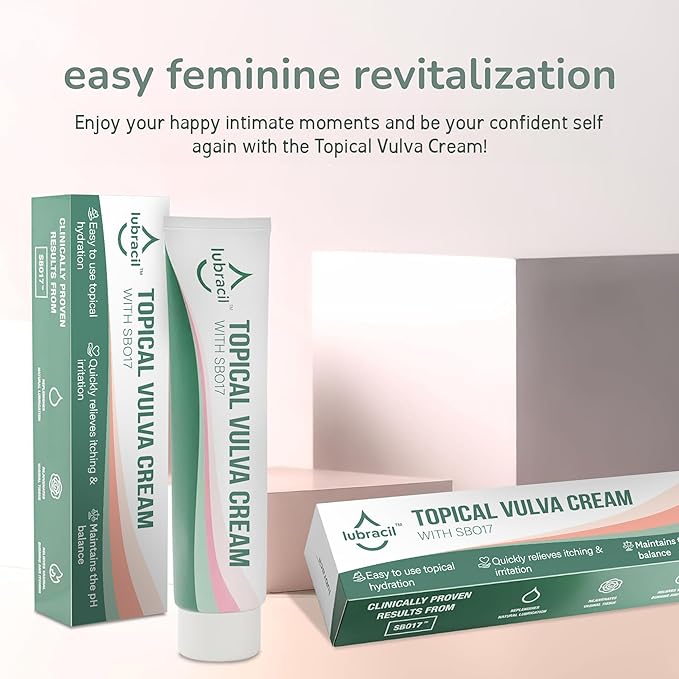 Vulva Moisture Cream - Daily Feminine Care Moisturizer Helping with Vaginal Dryness, Burning, Itching, Lubrication & Comfort for Women Estrogen Free, Non-GMO, Omega-7, Vitamin E, 1.76 Fl Oz, 1 Pack