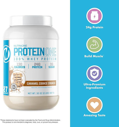 NutraOne ProteinOne Caramel Cookie Crunch - 5lbs