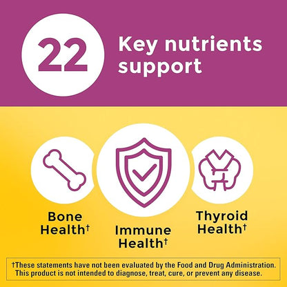 Nature Made Multivitamin For Women 50+ No Iron, Multivitamins for Women 50 Plus, Daily Nutritional Support, Nature Made Multi Vitamins, 90 Tablets, 90 Day Supply
