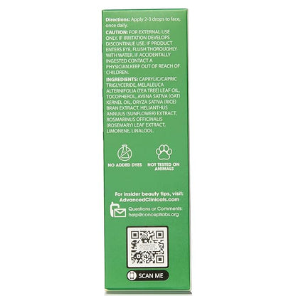 Advanced Clinicals Tea Tree Oil For Skin Facial Serum | Tea Tree Serum For Face With Vitamin E + Botanicals To Help Improve Appearance Of Large Pores & Skintone For Smoother Looking Skin, 2-Pack