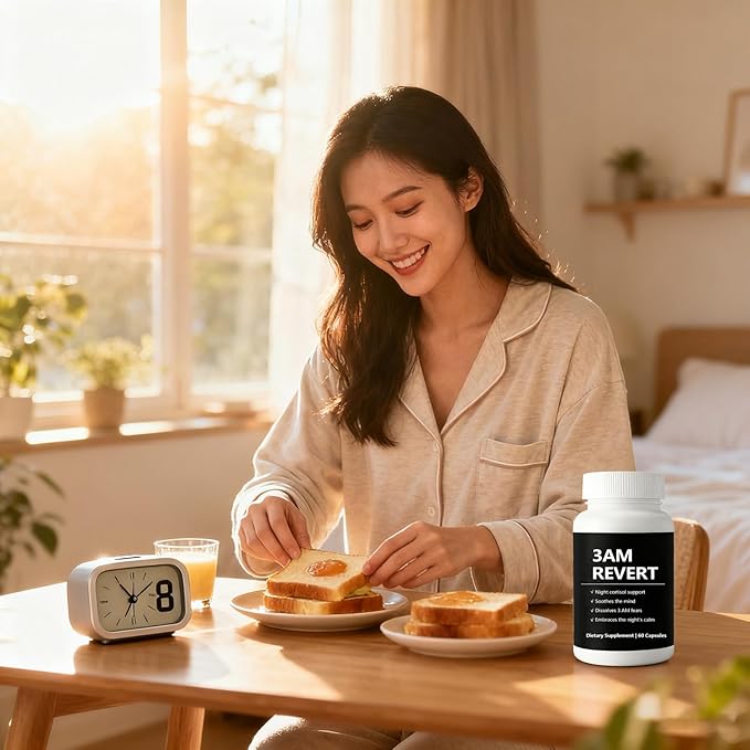Kleos Cortisol 3 AM Revert, 3 AM Revert Supplement Capsules for Women - Balance Cortisol & Night Relaxation with Ashwagandha, L-Theanine and Magnolia Bark - 60 Capsules (1)