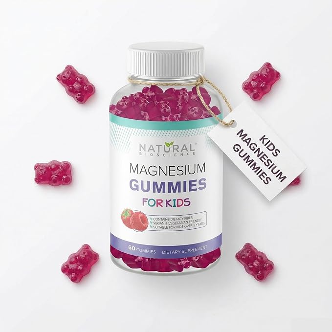 Calm Kids Magnesium Citrate Gummies – Sugar Free, Sleep Aid, Calming, Stress Relief, Bone Health, Muscle Relaxation, Chewable Magnesium Supplement for Kids, 180 Vegan Gluten-Free Gummies