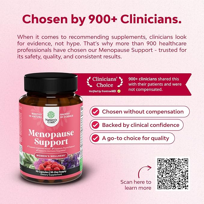 Complete Herbal Menopause Supplement for Women - Multibenefit Menopause Ease Hormone Balance for Women for Night Sweats Mood and More with Dong Quai Vitex Chaste Berry and Black Cohosh - 90 Count