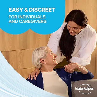 WaterWipes Sensitive Whole Body Cleansing Wipes, 99.9% Purified Water, XL Textured Wipes, Incontinence Care, Fragrance Free, 360 Count (12 Packs)