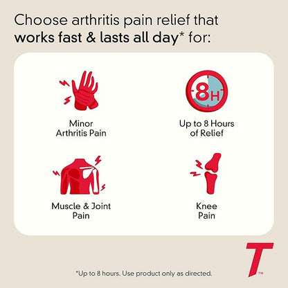 Tylenol Acetaminophen 650 mg Extended Release Caplets, Fast, Strong Pain Relief, 8 Hour Arthritis Pain Relief, Joint Pain Reliever & Fever Reducer, Long-Lasting Relief, Oral Medicine, 225 Count