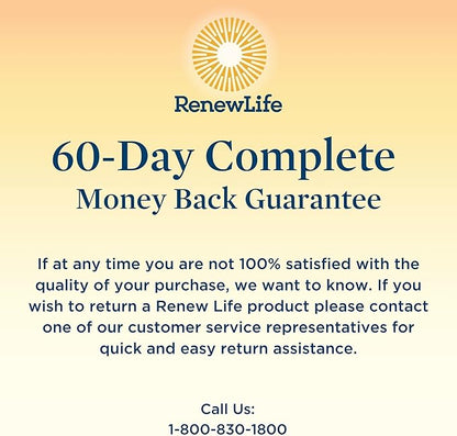 Renew Life Ultimate Flora Probiotic Capsules, Daily Supplement Relieves Occasional Digestive Upset and Diarrhea, Saccharomyces Boulardii, Dairy, Soy and gluten-free, 6 Billion CFU, 20 Count