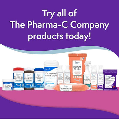 The Pharma-C Company Personal Cleansing Wipes [20 wipes] - Enriched with Cranberry & Aloe Vera. Feminine Intimate Hygiene Wipe. 99% Natural Origin.