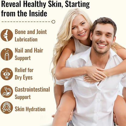 19-in-1 Hyaluronic Acid Capsules - Hylunaric Acid 1200 mg, with Collagen Peptides, Vitamin C, Phytoceramides - for Skin, Eyes, Gastrointestinal, Bones Support (2 Pack)