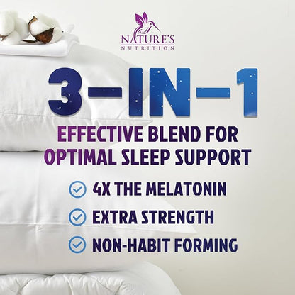 Sleep Gummies - 8mg Melatonin Per Serving - With Passiflora Extract for Restful Sleep - Fast Acting Melatonin Sleep Gummy Supplement for Adults, Vegan, Non-GMO, Tasty Strawberry Flavor - 120 Gummies