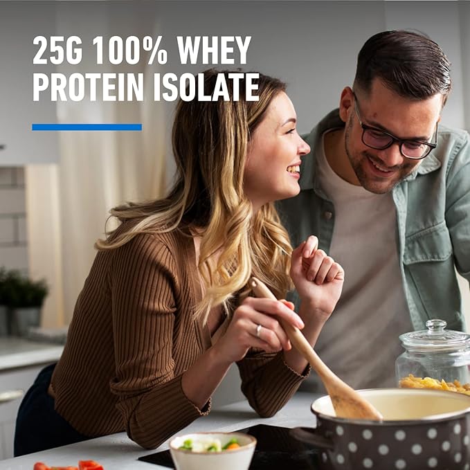 Isopure Zero Carb 100% Pure Whey Isolate Protein Powder, Gluten Free, With Vitamins, Creamy Vanilla, 25g Protein Per Serving, 7.5 Lbs, 110 Servings (Packaging May Vary)