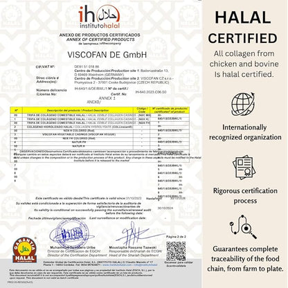 Sakoon nutrition Halal Certified Collagen Peptides Gummies | (Type I, II & III) Collagen Gummies for Women & Men | 90 Naturally Flavoured Strawberry Gummy to Support Hair, Skin, Joints & Nails | USA