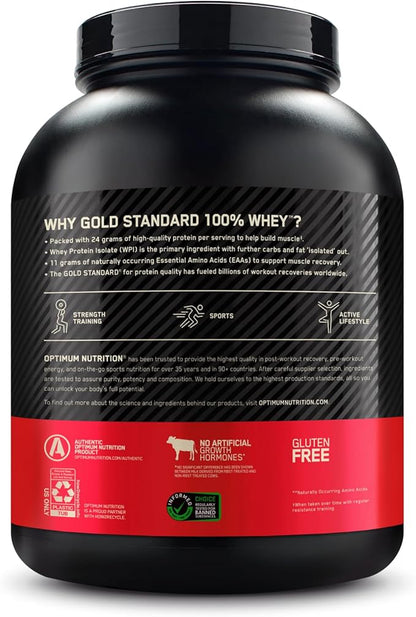 Optimum Nutrition Gold Standard 100% Whey Protein Powder, Rocky Road, 5 Pound (Packaging May Vary)