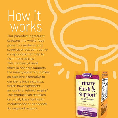 Nature's Secret Urinary Flush & Support with Cranberry - 60 Capsules - 2 Pack