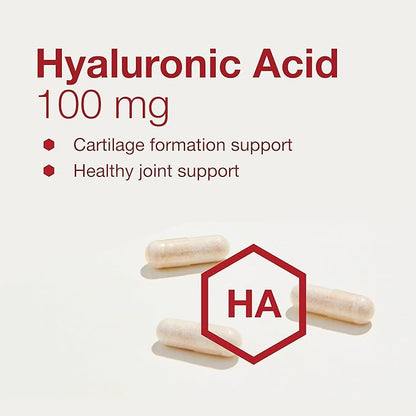 PROTOCOL FOR LIFE BALANCE Hyaluronic Acid - 100mg Hyaluronic Acid - Skin & Joint Support - Eye Support Supplement - Non-GMO & Kosher - 60 Veg Caps