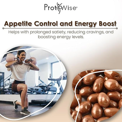 ProtiWise High Protein 15g Soy Snacks | Chocolate | 7/Box | Weight Loss, KETO Diet Friendly, Hunger Control Snack | Low Fat, Low Calorie, Low Sugar