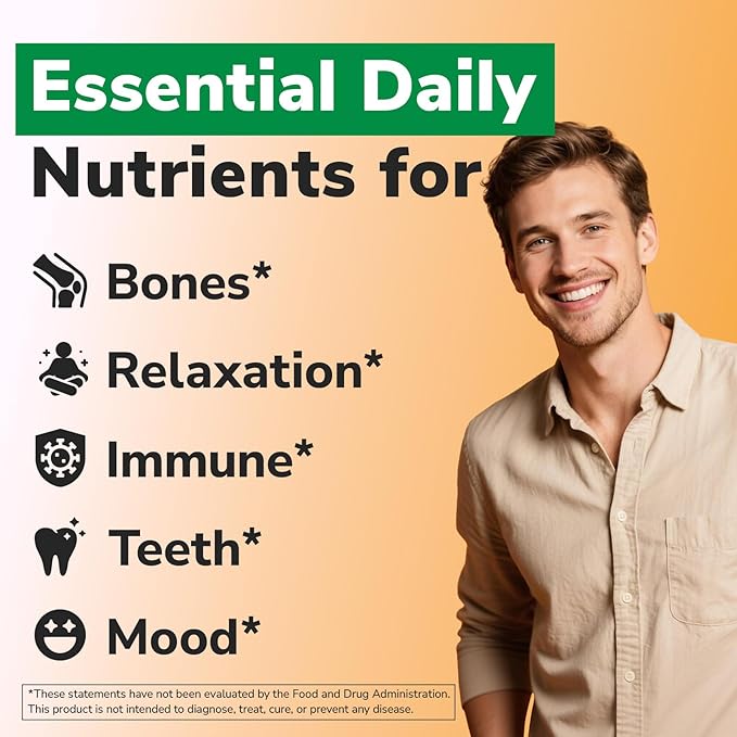 Vitalibre Vitamin D3 K2 + Magnesium Supplement, 10000 IU Vitamin D3 & 100 mcg K2, with Magnesium Glycinate, Bone, Teeth, Immune & Energy Support, High Absorption, Non-GMO, Easy to Swallow, 60 Softgels