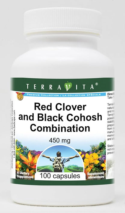 Red Clover and Black Cohosh Combination - 450 mg (100 Capsules, ZIN: 512979) - 3 Pack