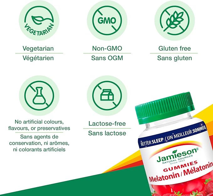 Jamieson Melatonin Gummies, 60's