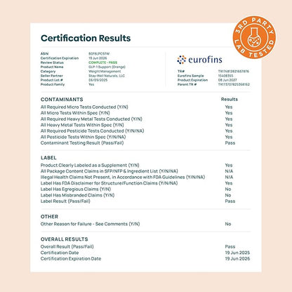 GLP-1 Supplement | Natural GLP-1 Production | GLP 1 Booster Drink Mix to Control Appetite and Cravings | Great Tasting Metabolic Support - Yerba Mate, Garcinia Cambogia, Berberine [Orange]