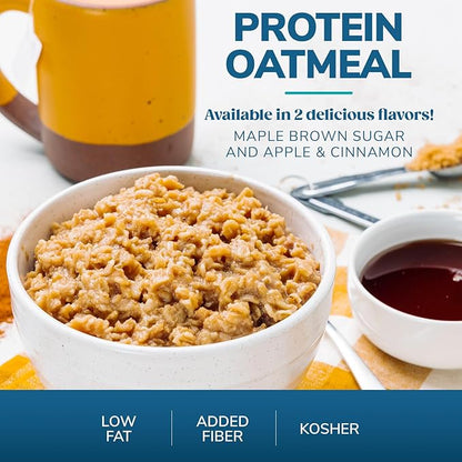WonderSlim Instant Protein Oatmeal, Maple Brown Sugar, Gluten Free, Low Carb, Low Sugar (7ct)