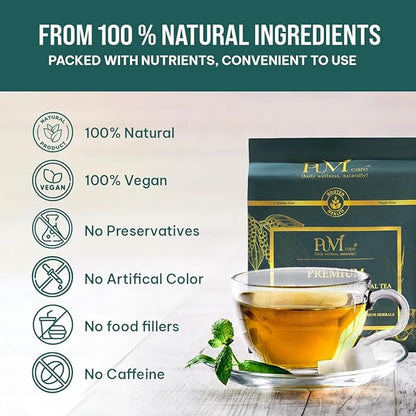 Anti Inflammatory Tea – Black Pepper Turmeric Ginger Cinnamon Tea Bags for Joint Support, Digestion & Immune Wellness, 100% Organic & No Sugar, No Caffeine Natural Anti Inflammatory Herbal Tea 60 Bags